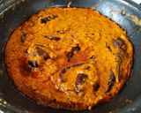 A picture of step 9 of Hyderabadi Baghare Baingan.