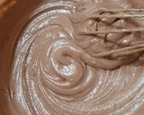 A picture of step 2 of Eggless cake with truffle sauce.
