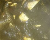 A picture of step 4 of Palak paneer.