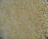 A picture of step 1 of Moong Dal Halwa.