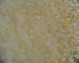 A picture of step 1 of Moong Dal Halwa.