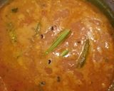 A picture of step 7 of Cowpeas Curry/ Karamani Kuzhambu.