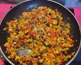 Foto del paso 2 de la receta: Hamburguesa de berenjena y pimiento de piquillo