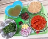 A picture of step 4 of Tuwon Shinkafa (Mashed Rice) and Groundnut Soup (Miyan Gyada).