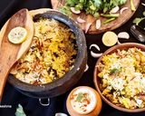 A picture of step 6 of Hyderabadi Veg Dum Biryani.