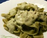 Foto del paso 25 de la receta: Fetuccine de espinacas en salsa bechamel de albahaca
