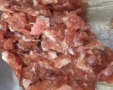 รูปขั้นตอนการทำที่ 1 ของ หมูสับลูกชิ้นผัดชะอม