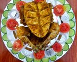 A picture of step 7 of Murgh Musallam.
