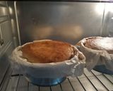 Gambar langkah 3 resipi Basque Burn Cheese Cake.