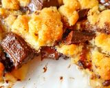 Une image de l'étape 5 de Crumble pommes bananes chocolat.