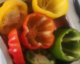 Une image de l'étape 1 de Poivrons Farcis à la viande haché.