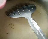 A picture of step 4 of Zeera rice.