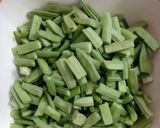 A picture of step 1 of Tinda gavar mixed vegetables.