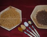 A picture of step 1 of Flax seed Naan Bread.