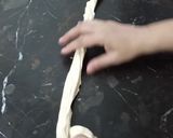 A picture of step 3 of Zig Zag Style Paratha Folding.