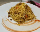 عکس مرحله 1 از دستور ماکارونی با گوشت چرخکرده و هویج و ذرت