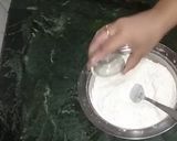 A picture of step 1 of Santa Claus Cake.