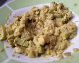Foto del paso 4 de la receta: Papas🍟 "fritas" veganas🥑🌰🍅