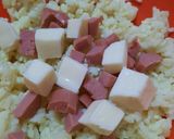 Foto del paso 2 de la receta: Bollitos de arroz, salchicha y queso