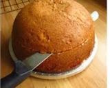 A picture of step 5 of Barbie doll cake.