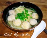 Hình bước làm 2 của món Mì bò viên