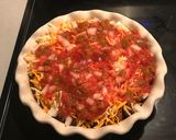 A picture of step 4 of Taco pie.