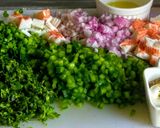 Foto del paso 1 de la receta: Ceviche de lentejas y trozos pequeños de surimi!