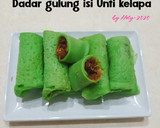 Foto langkah ke 4 dari resep Dadar gulung isi Unti kelapa.