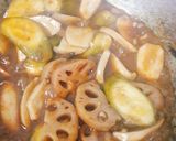 Hình bước làm 1 của món Chuối xanh kho nấm(món chay)