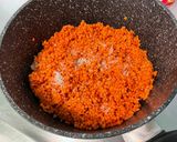 Une image de l'étape 5 de Purée de pommes de terre rouges et lentilles corail.