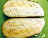 Foto del paso 1 de la receta: 19.🍆Berenjena rellena de melitzanosalata griega
