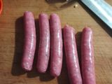 Macarrones con salchicha/longaniza y berenjenas