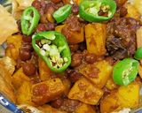 A picture of step 3 of Black chana chaat.