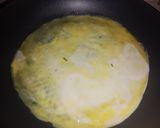 A picture of step 3 of Rice with Smoked Pork Loin, Egg, and Corn.
