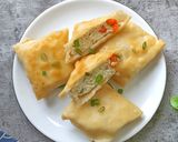 Foto langkah ke 4 dari resep Martabak Tahu (kulit pangsit).