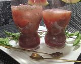 A picture of step 5 of Super Cooling and Refreshing Watermelon Strawberry mocktail.