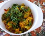 A picture of step 5 of Cauliflower with beans sabji.