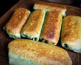 A picture of step 6 of Mushroom Burritos.