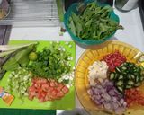 Foto langkah ke 2 dari resep Cumi asin daun kemangi,(buat isian nasi bakar).