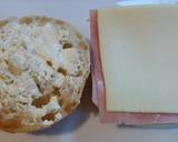 Foto del paso 5 de la receta Sándwich con queso/jamón y corazón de huevo jugoso