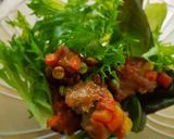 รูปขั้นตอนการทำที่ 5 ของ หมูทอดผักสลัด