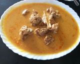 A picture of step 2 of Mutton besan curd curry.