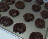 Foto langkah ke 3 dari resep Soes coklat vla strawberry (2 telur).