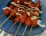 Foto langkah ke 3 dari resep Sosis panggang with saos tomat dan mayones.