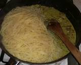 Medvehagymás tarjás spagetti recept lépés 10 foto