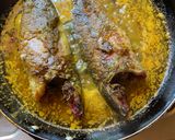 A picture of step 5 of Koi Jhaal or Climbing Perch in Mustard paste.