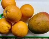 A picture of step 1 of Sunrise Mocktail My Way - Orange & Mango Sunrise Juice!.