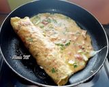 Foto langkah ke 4 dari resep TELUR DADAR KORNET SAPI GULUNG MOM 'K2'.
