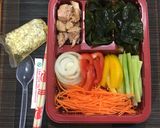 Hình bước làm 1 của món Salad Cầu Vồng