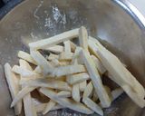 A picture of step 1 of Honey chili potatoes.